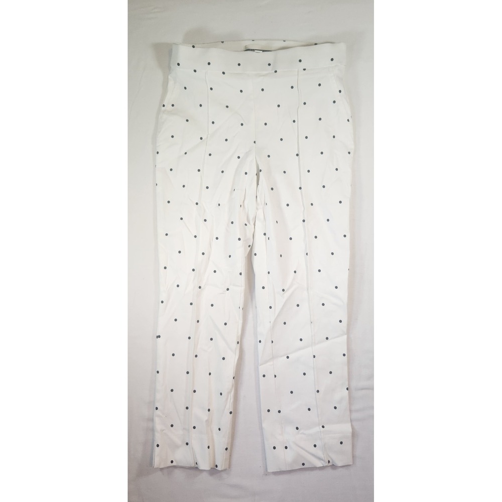 Jules & Leopold Womens White Polka Dot Pull On Ankle‎ Pants XS